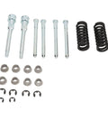 Door Hinge Repair Kit For Chevy S10 S-10 Sonoma Jimmy Bravada Pickup Trucks With Pin Bushing Set And Spring Removal Tool Durable Metal Construction Fits 1994-2004 S10/Sonoma And 1994-2004 S-15 Models Easy DIY Door Alignment, kit parts laid out