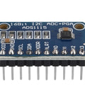 Four Pack Pre-Soldered I2C 16-Bit ADC Module With Four Channels And Programmable Gain Amplifier, ADS1115 board close-up.