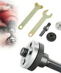 Conversion Angle Grinding Adapter Connecting Rod Kit For Electric Drill Grinders With Metal Lock Nut And Shank Mandrel shown