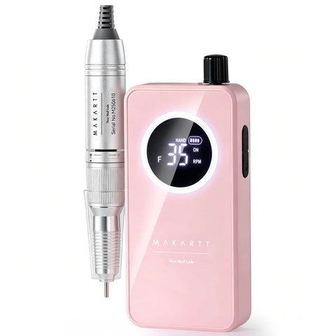 35,000RPM Electric Nail Drill For Gel Nail Shaping And Removal, Quiet, Lightweight Portable E File With LCD Display