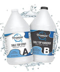 2 Gallon Epoxy Resin Kit for Table Tops and Bar Tops Easy 1 to 1 Mixing Food Safe DIY Coatings Crystal Clear Finish for Countertops Art Projects and Home Decor, two 1-gal bottles