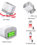 Driveway Alarm With Motion Sensor Door Chime 58 Melodies And 500 Feet Range, showcasing 360° rotation and power options.