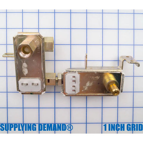 Gas Range Dual Oven Safety Valve Assembly Replacement For Bake And Broil Burners, Model Specific Not Universal, shown on grid