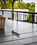 Heavy Duty Steel Alloy Hammock Chair Pin Plugs Two Pack With Easy Installation on a patio table, modern design.