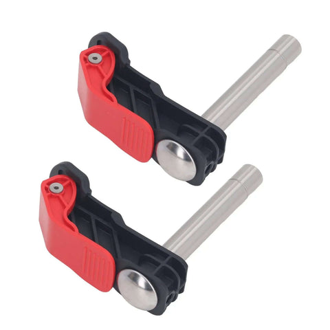 Two Pack Woodworking Quick Press Clamps With Quick Release Stainless Steel Bench Dog Clamps For Desktop 19mm Grip Durable Clamp Set