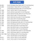 List of Ford models compatible with Rear Axle Bearing and Wheel Seal Driver and Passenger Kit for 9.75 Inch Ring Gear applications.