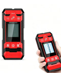 DOJBK Rechargeable Wall Detector, Stud Finder Wall Scanner with Smart Sensor, Hd LCD Display, Accurate Positioning for Center and Edge Inspection of Metal, Studs, Ac Wires and Pipes held in hand
