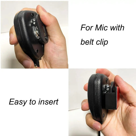 Heavy Duty Walkie Talkie Belt Clip Holder Mount With Adhesive Backing for two way radios in hand, easy to insert