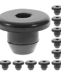 105 Pcs Black Rubber Jack Oil Plug Set For Floor Bottle Jacks Heavy Duty Hydraulic Seal Plug Kit arranged on white background