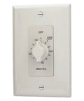 Spring Wound In Wall Twist Timer With Two Hour Auto Shutoff For Fans And Lights White Faceplate 12 AWG 125 To 277V