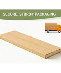 Preassembled Solid Spruce Wood Double Sliding Closet Doors Set With Bypass Hardware Track Kit 60 Inch By 80 Inch packaging box