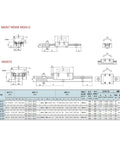 High Precision Miniature MGN7C Linear Guide Rail Kit With Smooth Slide System Includes 800mm Rails Four Carriages For DIY CNC Builds drawing