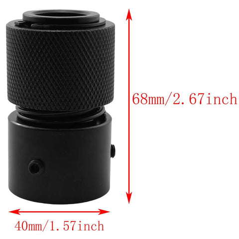 Universal Quick Coupler For Air Chisel And Air Hammer Chuck With Automatic Quick Release Snap Change Retainer, black alloy
