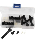 RC Plane Cap Head Screw Set For Model Aircraft With Hex And Cross Socket Hardware Pro Grade Includes PF2.5-6N PF3-8N M4 M6 M8 Sizes 65 Piece Kit
