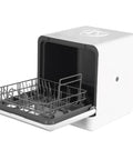 Open Portable Countertop Dishwasher High Temp Wash And Air Dry Dual Spray Arm tight design for small spaces.