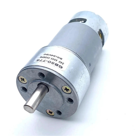 All-Metal DC Gear Motor For DIY Robots And Automation Projects Runs Smoothly On 6V 12V Or 24V Power stable performance 220rpm.