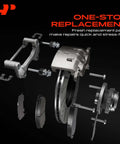 Premium Rear Side Disc Brake Hardware Kit For Mazda Cx9 2016 To 2021 Ensures Smooth Stopping Power And Long Lasting Performance With Exact OE Fitment H5944 Ref Number Guaranteed To Keep Your Ride Rolling Safe And Fast. rear brake hardware kit with caliper, pads, bolts and springs