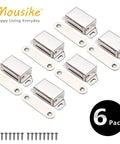 Heavy Duty 30 Lb Stainless Steel Cabinet Magnetic Door Catch Set Built To Last With Tough As Nails Strong Pull Magnetic Latch 6 Pack