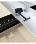Heavy Duty 600Mm Acrylic And Pvc Plastic Sheet Bending Machine for Ad Channel Letters measuring tool with black knob and ruler.