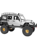Beefed Up Carbon Fiber And CNC Metal RC Car Chassis Frame Upgrade For 1/10 Off Road Rock Crawler with red body kit visible