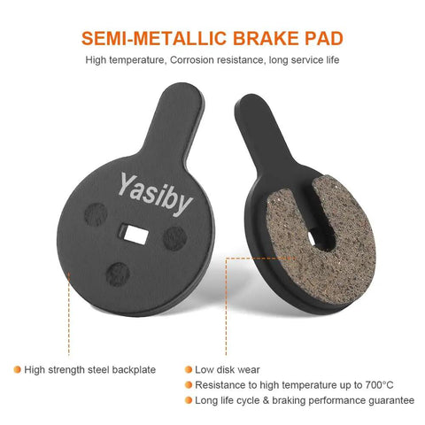 High Performance Disc Brake Pads Kit For Bikes And Electric Scooters 4 Pairs With Installation Tools Premium Semi Metallic And Organic Resin Pads