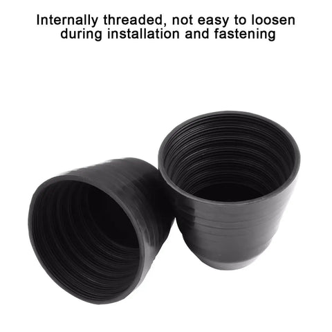 2 Pack Silicone Car Headlight Dust Covers Universal 100mm 4 Inch Dustproof Seals showing internal threading for SUVs and trucks