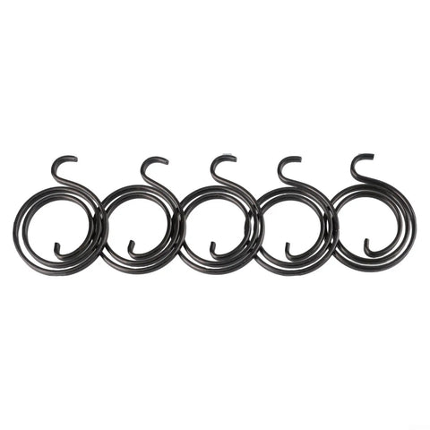 Black Stainless Steel 2.5 Turn Door Knob Spring Replacement Kit For Interior Handles Restores Tension Fits 19mm Id Hardware Repair Fix, 10 springs