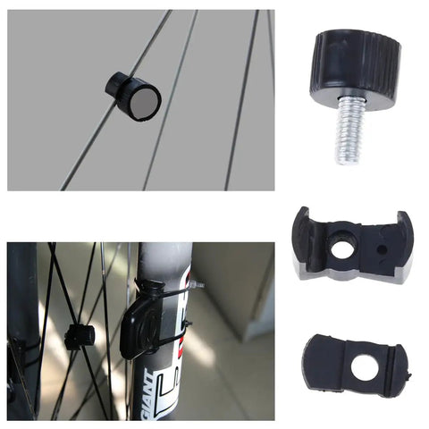 2 Pack Bike Computer Spoke Magnets Universal Speedometer Sensor Mount for all bicycle computers shown on spokes and components