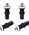 Universal Toilet Seat Bolts And Hinge Kit 4 Pack With Top Mount Screws Expanding Rubber Nuts Stainless Washers For 14 To 16 Mm Holes