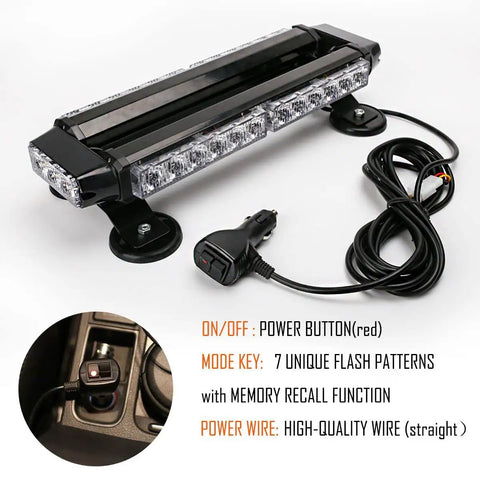 Rock Solid 30 Led Amber White Flashing Warning Beacon Built Tough For Work Trucks And Road Crews Offers Hecka Visible 360 Coverage Daylight Rain Or Shine 12 To 24 Volt Universal Mount