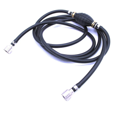 Outboard Engine Fuel Hose Assembly Kit With 10 Ft Length, 13 Mm Tank Side ID And 11 Mm Engine Side ID, Includes Female Fuel Connectors, Clip, Squeeze Pump, And Couplers For DT DF 8HP Through 65HP Outboard Motors