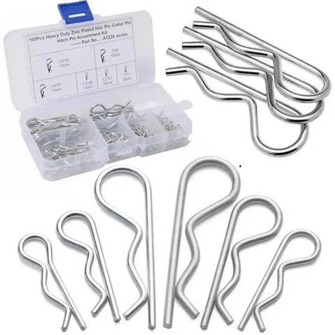 Premium Stainless Steel Cotter Pin Set Kit With Three Box Assortment For Tractor Clips And Mechanical Hitch Pins