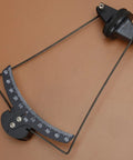 0-50mm RC Fixed-Wing Aileron Inclinometer Gauge for RC Airplanes showing precise angle meter, black metal and plastic