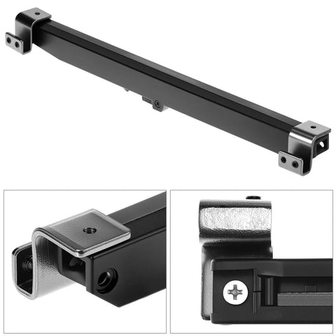 Hole Free Barn Door Soft Close Kit For Single Doors Weighing 88 To 132 Pounds With Hidden Spring Damper, close-up of hardware details.
