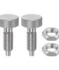 Heavy Duty Stainless Steel Spring Plunger With Knurled Handle Delivering Smooth Retractable Action And M10 X 1.5 Threads for secure gear maintenance.
