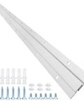 30 Inch French Cleat Hanger Kit With Aluminum Z Clips For Hanger Supports Up To 120 Lbs Interlocking Wall Mount Bracket With Screws