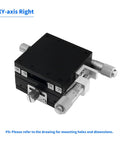 Manual Sliding Micrometer Table For X Y Z Axis Precision Optical Table Guide Rail Displacement Platform with XY axis right setup