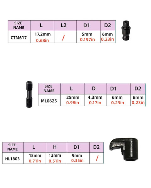 CNC Accessories 10 Piece Shop-Ready Gear Kit With Pins Clamps Screws And Wrenches, includes CTM617, ML0625, HL1803 specs view.
