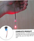 Hand holding Portable Mini Wind And Hydro Generator Dual Powered Educational Kit with red LED light