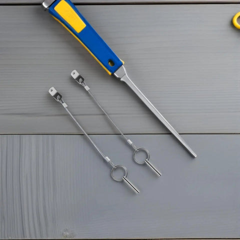 Stainless Steel Boat Bimini Top Pins Quick Release 2 Pack With Lanyard Tough Marine Canopy Hardware For Sailboats And Yachts Easy Install And Secure Fit For Daily Maintenance And Emergency Repairs, stainless steel pins with lanyard