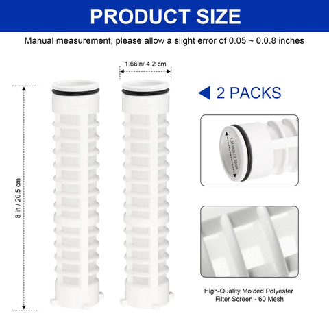 Go To Spin Down Sediment Filter One And A Half Inch 60 Mesh Replacement For Sprinkler And Water Systems 2 Pack size details