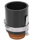 Cloimei 420156 Retaining Cap Ceramic Plasma Nozzle for Cutting Machines, durable ceramic, black, compact design.