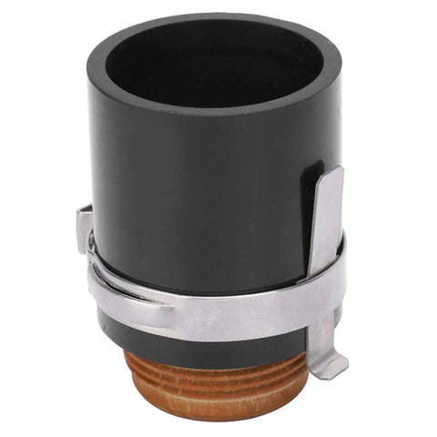 Cloimei 420156 Retaining Cap Ceramic Plasma Nozzle for Cutting Machines, durable ceramic, black, compact design.