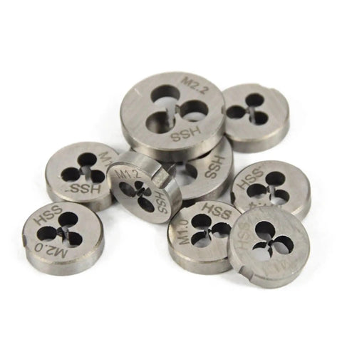 Premium 31 Piece Metric Tap And Die Set M1.0 To M2.5 High Speed Steel Hand Thread Tools For Precision Machining Jobs And DIY Projects With Screw Taps Plus Thread Dies For Heavy Duty Use, assorted HSS dies