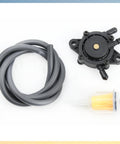 Fuel Pump And Fuel Filter Kit With Fuel Line Replacement For John Deere Lawn Tractors And Honda, pump, filter, line displayed