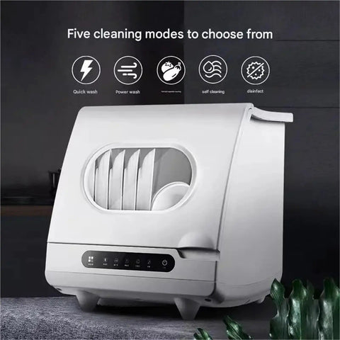 Ultra Compact Countertop Dishwasher That Knocks Out Greasy Pans And Saves Precious Counter Real Estate Quick Wash Cycle Scrubs Bowls Spotless While Dipping Your Monthly Water Bill Way Down with five cleaning modes.