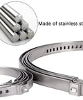 CV Joint Boot Clamp Kit 10 Pcs Stainless Steel Adjustable Drive Shaft Axle Clamps shown with material detail