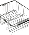 Stainless Steel Rinsing Basket For Sinks That Fits Most Standard Models Built Tough Kitchen Accessory With Bright Polished Finish