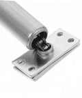 Badass Heavy Duty Adjustable Door Closer With Rock Solid Spring Pole Latch And Smooth Self Closing Gate Hinge close-up of hinge mechanism