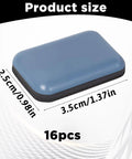 Blue Heavy Duty Self Adhesive Furniture Sliders For Carpets 16 Pack 1.4 By 1 Inch Glide Pads For Chairs and Tables Protect Floors